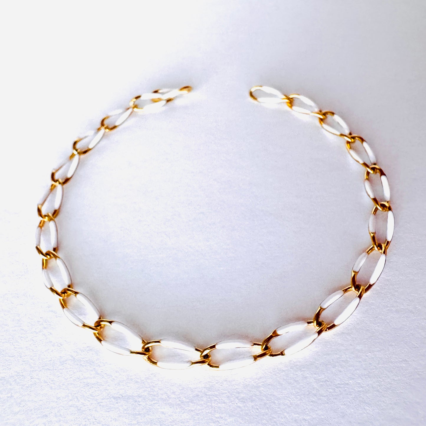 18k Plated Stainless Steel Bracelets -Dainty Paperclip