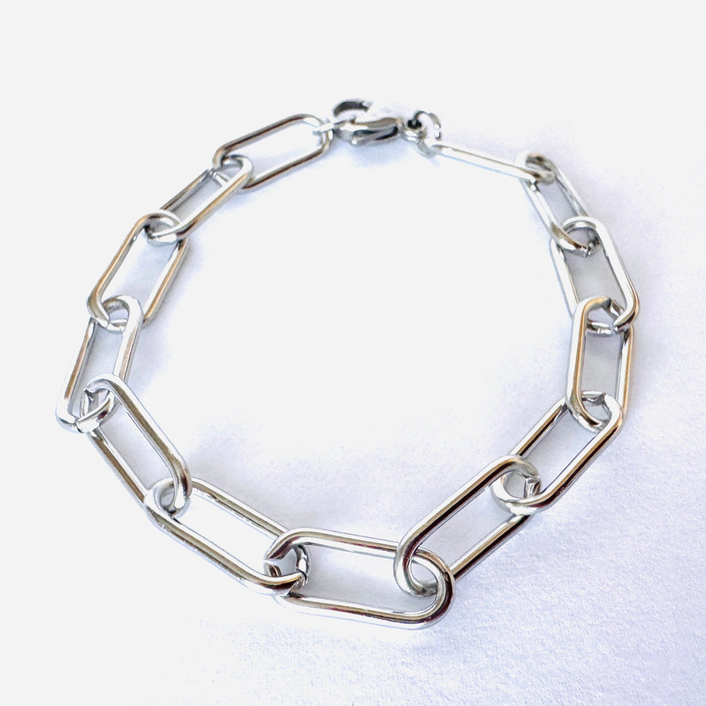 18k Plated Stainless Steel Bracelets -Dainty Paperclip