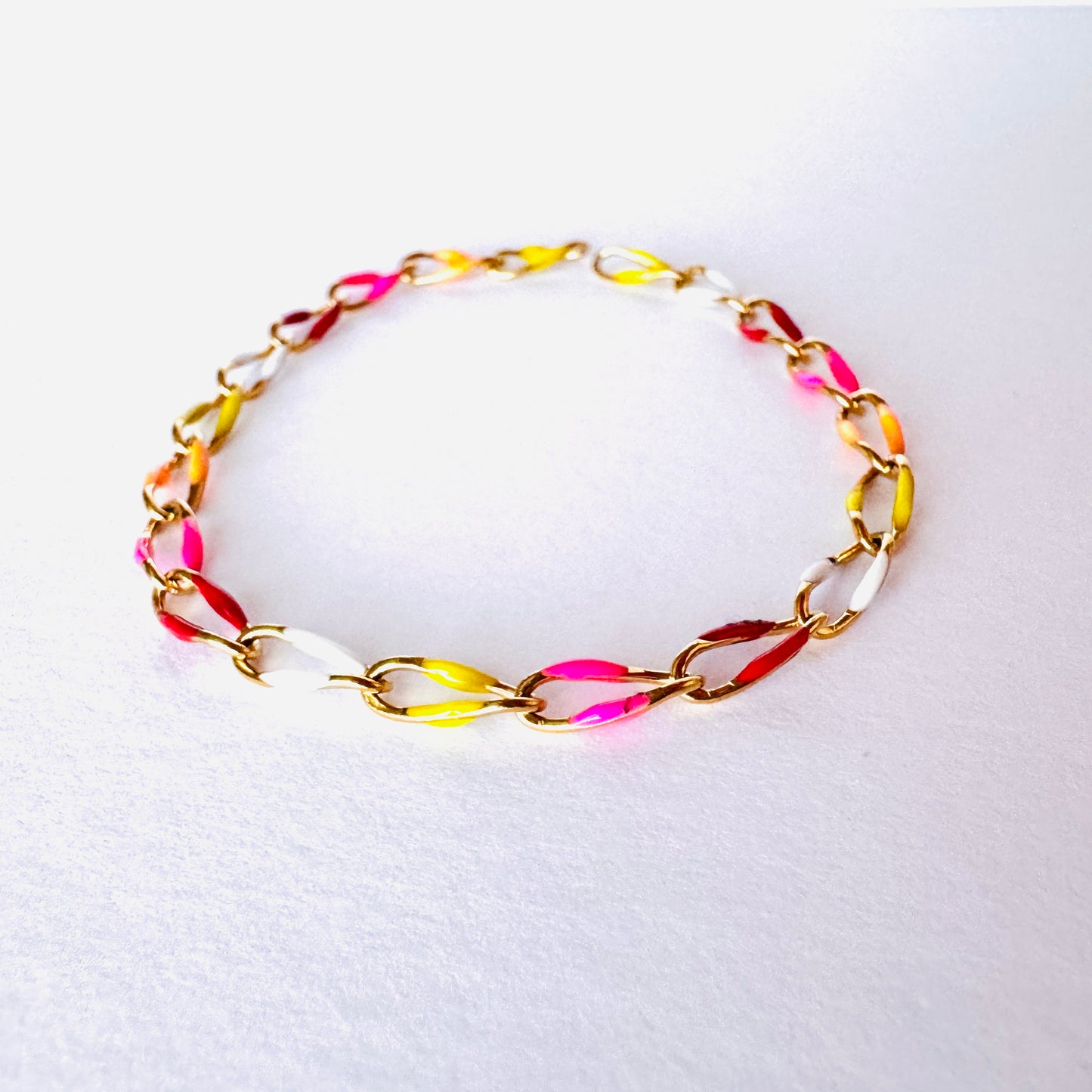 18k Plated Stainless Steel Bracelets -Dainty Paperclip