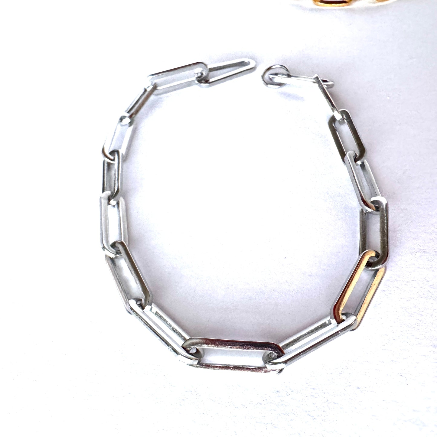 18k Plated Stainless Steel Bracelets -Dainty Paperclip