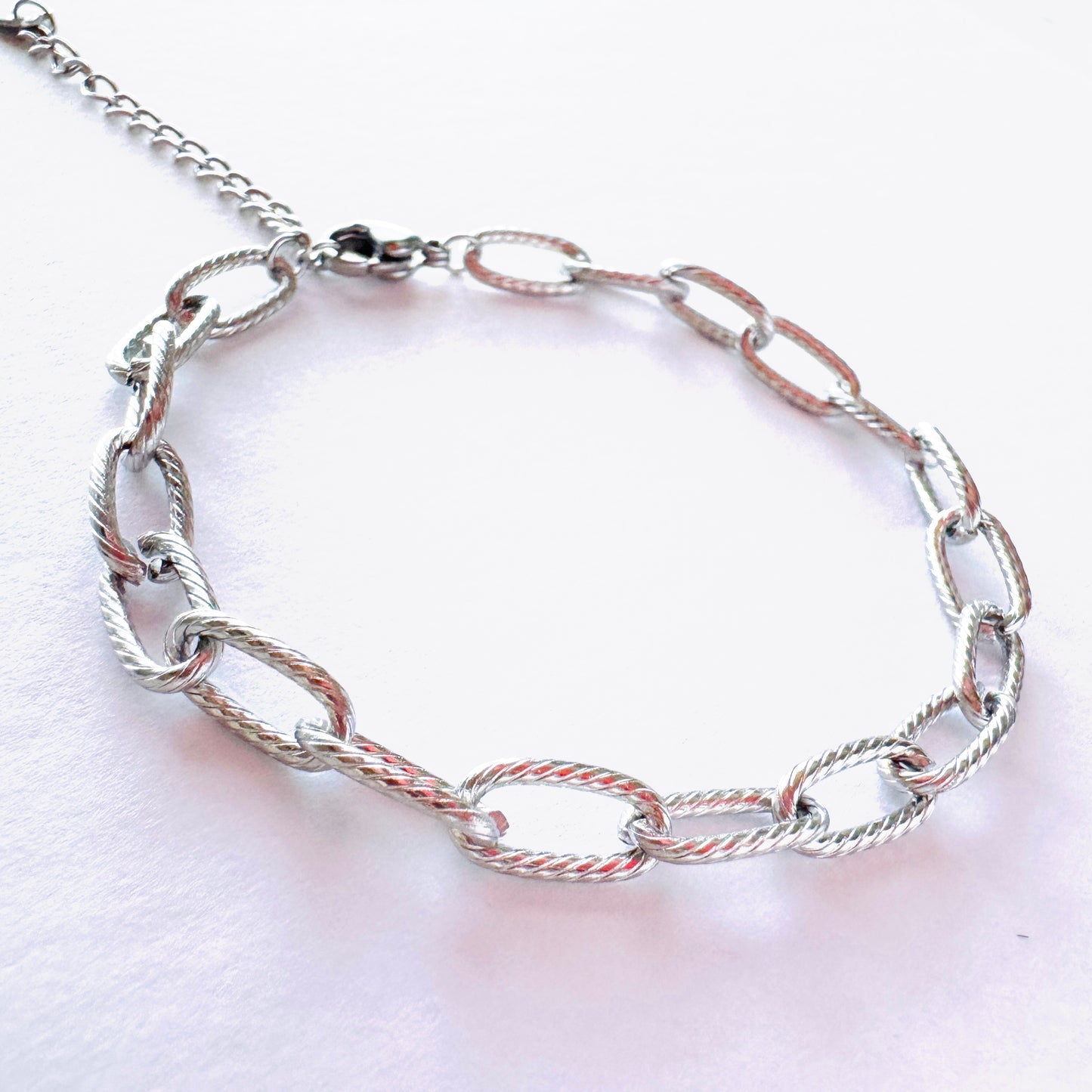 18k Plated Stainless Steel Bracelets -Dainty Paperclip