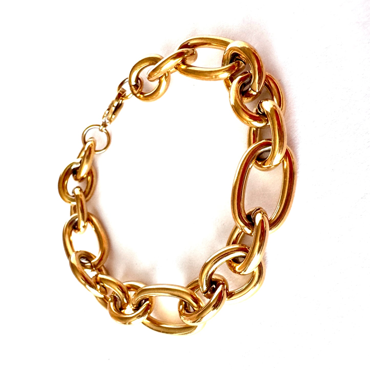 18k Plated Stainless Steel Bracelets -Dainty Paperclip