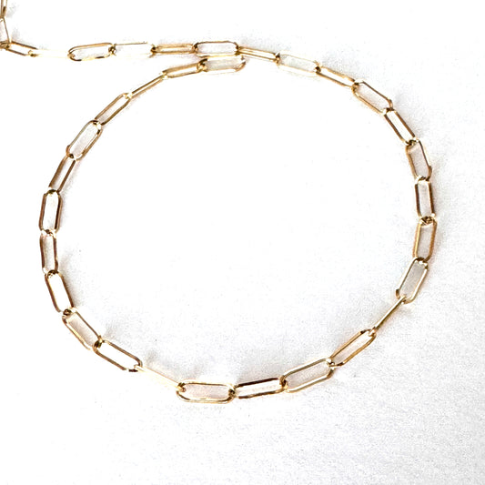 18k Plated Stainless Steel Bracelets -Dainty Paperclip